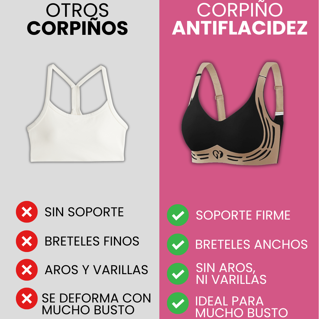 Corpiño Reafirmante Segunda Piel para Busto Grande