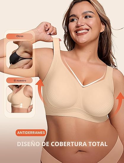 Corpiño Reafirmante Sin Aros para Mujeres Mayores