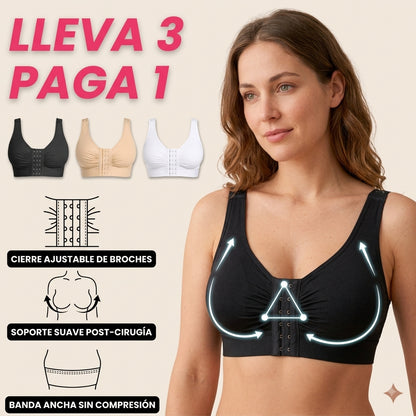 Corpiño de Compresion PostOperatorio con Cierre Frontal