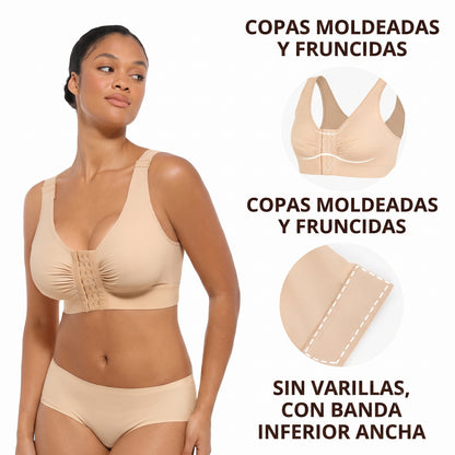 Corpiño de Compresion PostOperatorio con Cierre Frontal