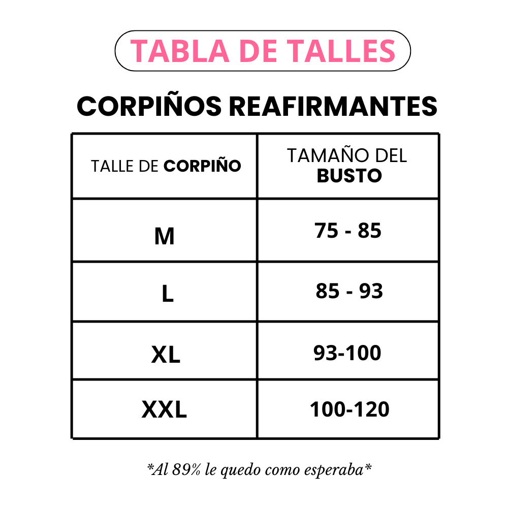 Corpiño Reafirmante Segunda Piel para Busto Grande