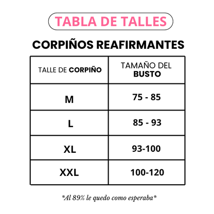 Corpiño Reafirmante Segunda Piel para Busto Grande