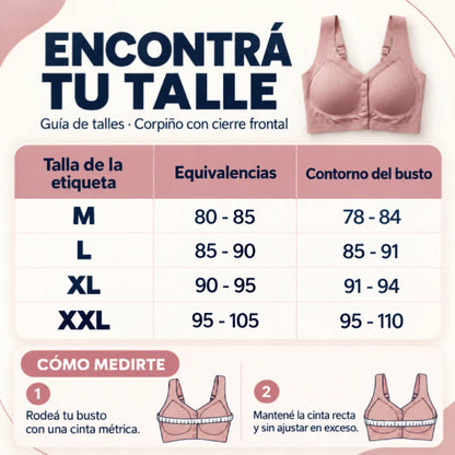 Promo 3x1 Corpiño Reafirmante Con Botones Frontales para Busto Grande