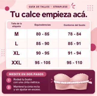 Promo 3x1 - Corpiño Strapless Sin Breteles