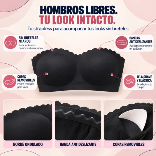 Promo 3x1 - Corpiño Strapless Sin Breteles